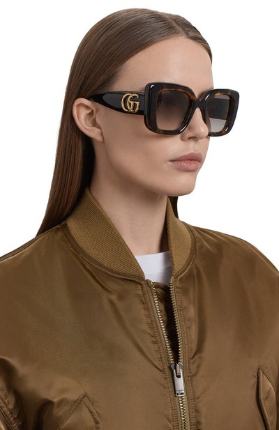 Солнцезащитные очки GUCCI коричневого цвета по цене 38500 руб., арт. GG1975S 003, фото 2 Солнцезащитные очки GUCCI, арт. GG1975S 003, фото 2