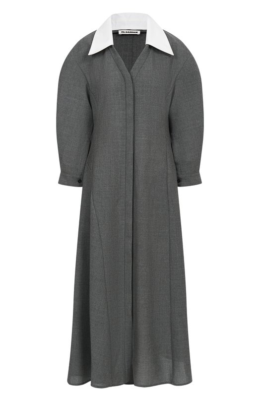 Шерстяное платье Jil Sander J02CT0522/J41557 Серый J02CT0522/J41557