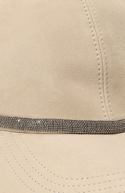 Замшевая  бейсболка BRUNELLO CUCINELLI, арт. MCAP90151, фото 4