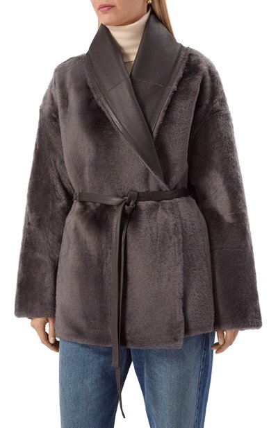 Двусторонняя дубленка из овчины YVES SALOMON, арт. 26WYV60175MERL, фото 3