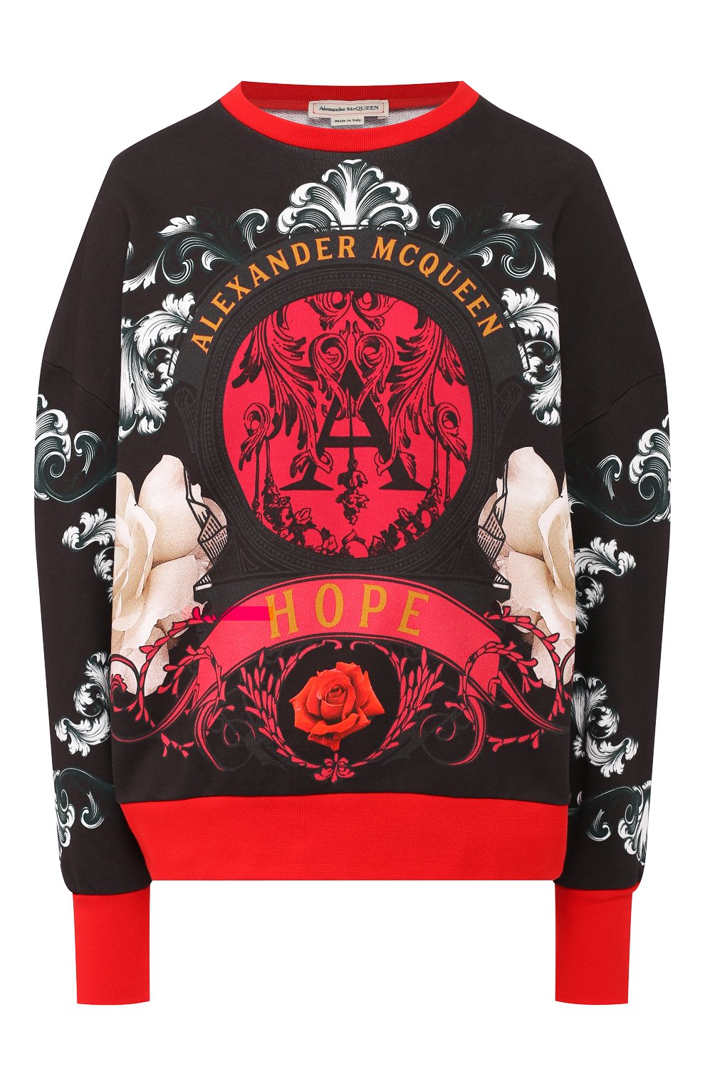 Хлопковый свитшот ALEXANDER MCQUEEN, арт. 594044/QLAA0, фото 1