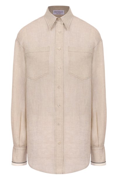 Женская льняная рубашка BRUNELLO CUCINELLI, арт. MM633RD646