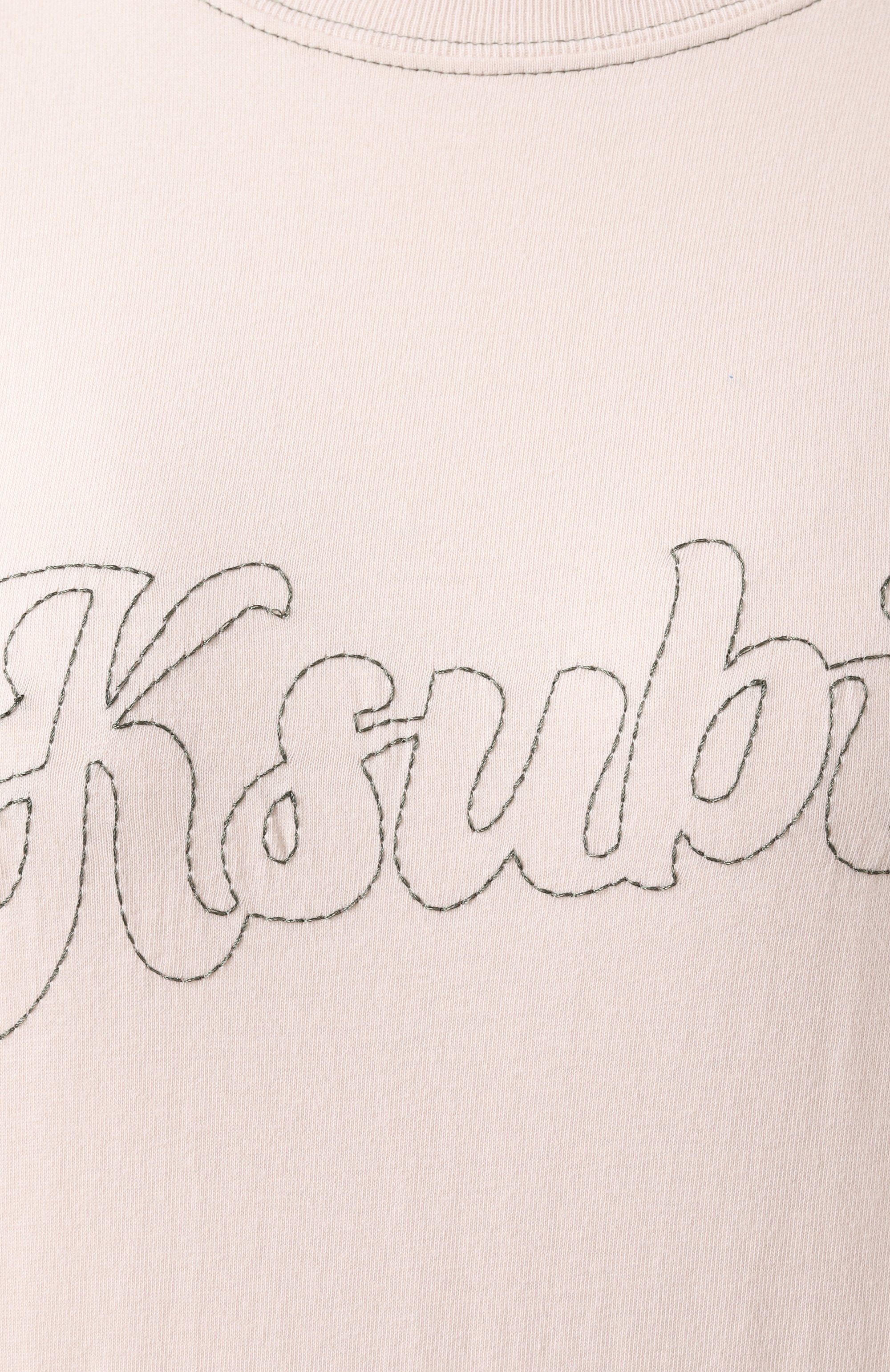 Хлопковая футболка KSUBI кремового цвета по цене 19300 руб., арт. WPS25TE011, фото 6 Хлопковая футболка KSUBI, арт. WPS25TE011, фото 6