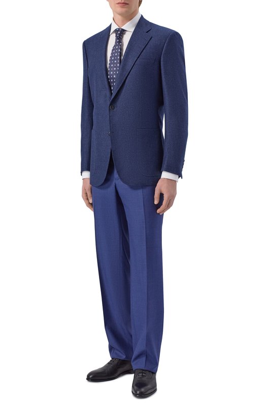 Брюки из шерсти и шелка MVST M26.CSM.T410/953-W00L/SILK Синий  M26.CSM.T410/953-W00L/SILK Фото 2