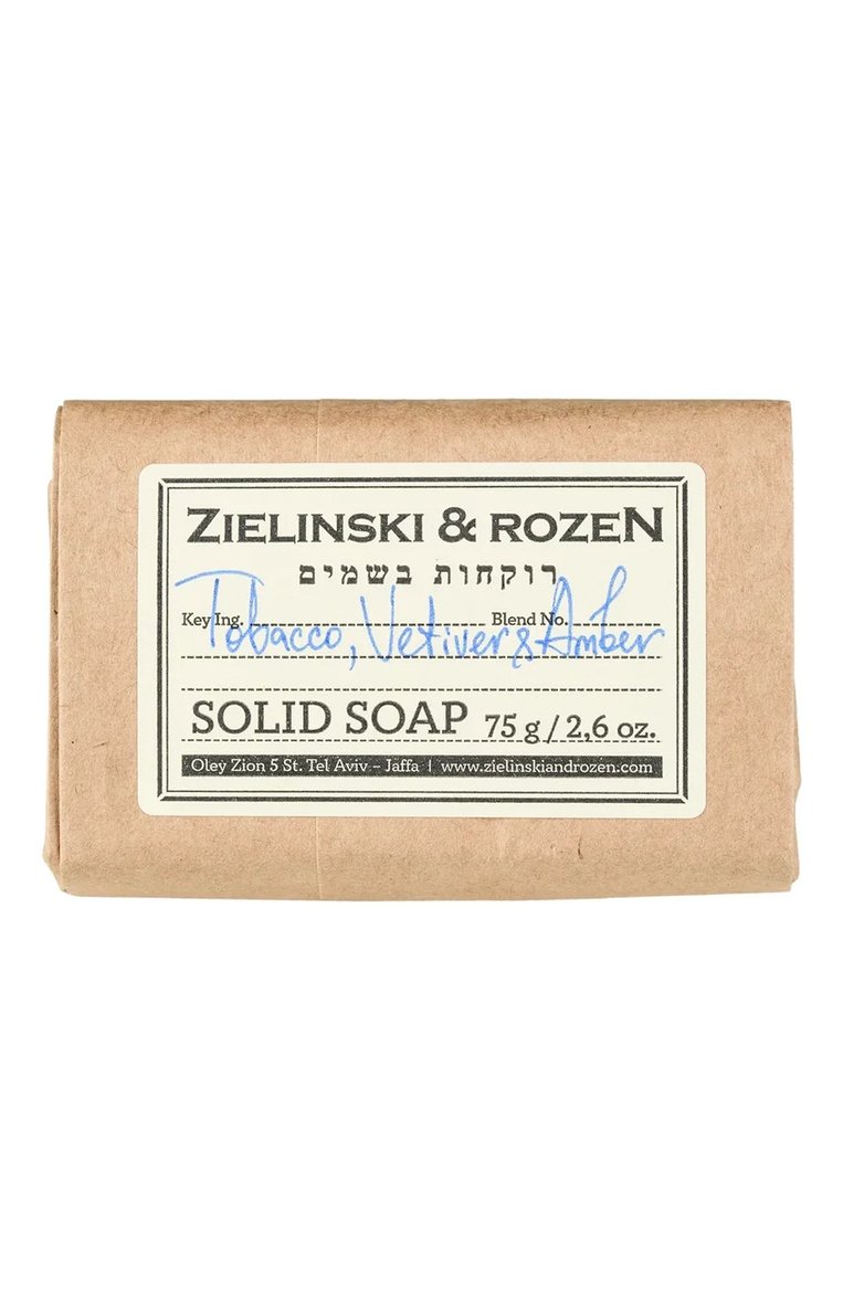 Твердое мыло табак, ветивер, амбра (75g) ZIELINSKI&ROZEN, арт. 4627153153436, фото 1