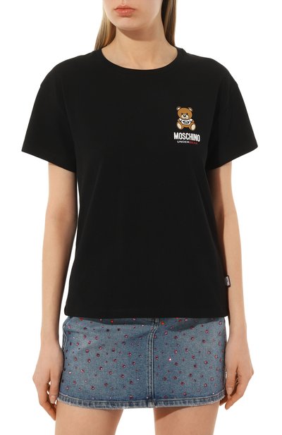 Хлопковая футболка MOSCHINO, арт. 231V6/V0784/4410, фото 3
