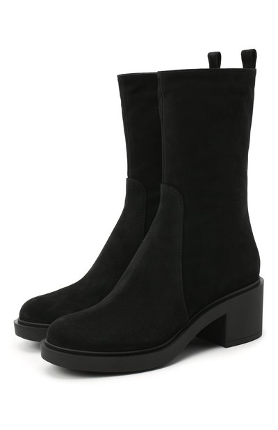 Женские замшевые полусапоги martines GIANVITO ROSSI, арт. G73313.45G0M.SUENER0