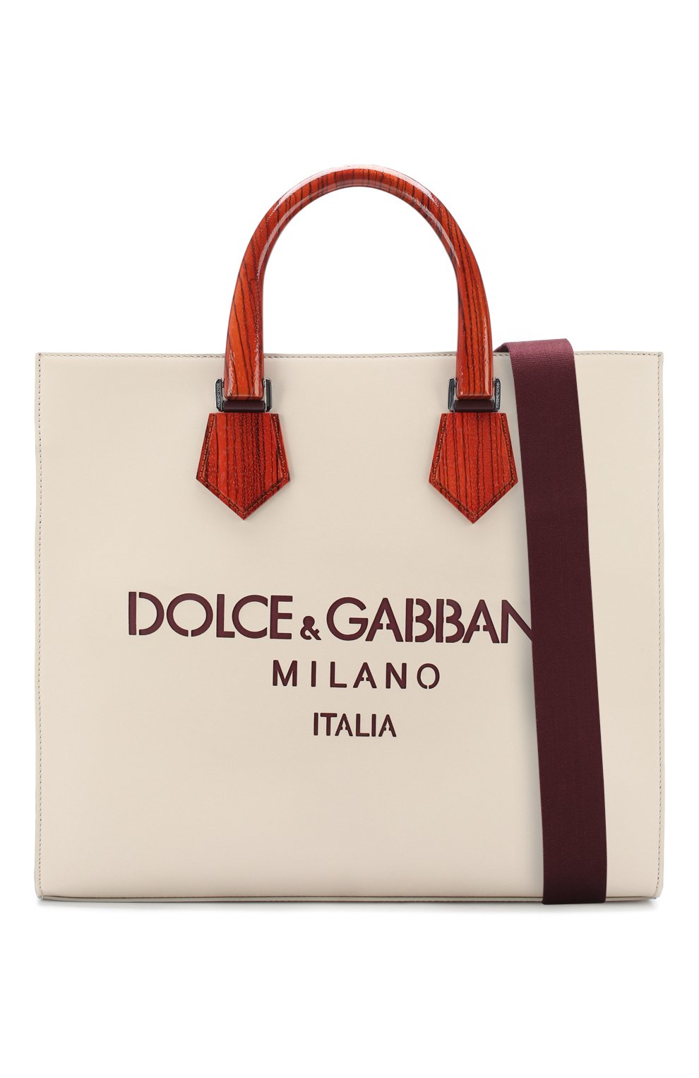 Кожаная сумка-шопер design logo DOLCE & GABBANA, арт. BM1810/AX308, фото 6