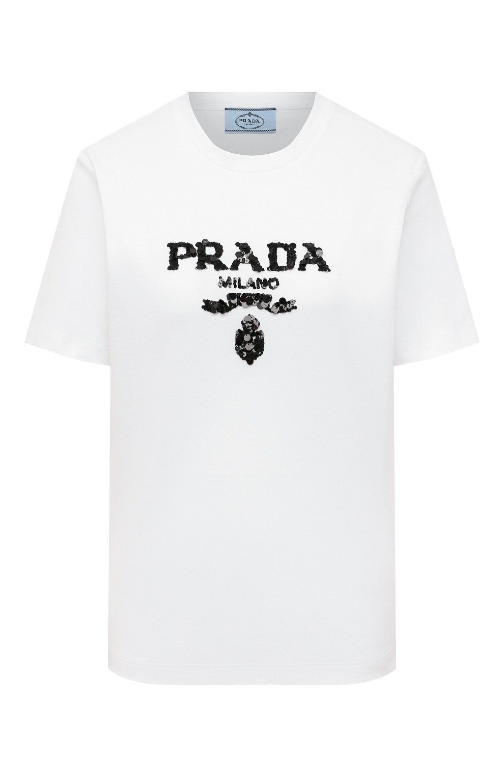 Хлопковая футболка PRADA, арт. 35838R-103H-F0009-162, фото 1
