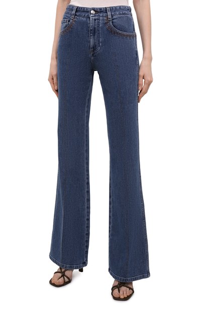 Джинсы CHLOÉ синего цвета по цене 75750 руб., арт. CHC21UDP82151, фото 3 Джинсы CHLOÉ, арт. CHC21UDP82151, фото 3