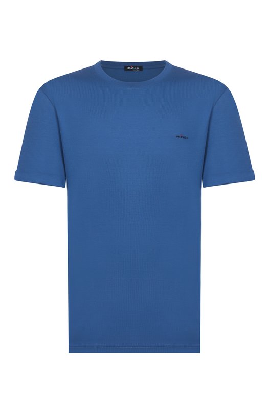 Хлопковая футболка Kiton UMK0891 Синий UMK0891