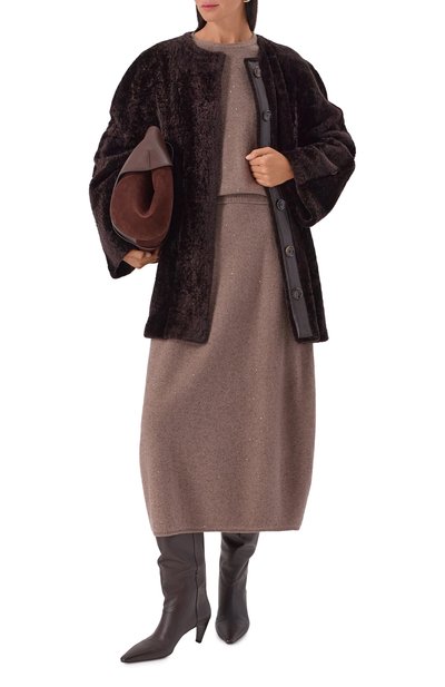 Дубленка из овчины MANZONI24, арт. 25M1594-S23NL8D/48, фото 2