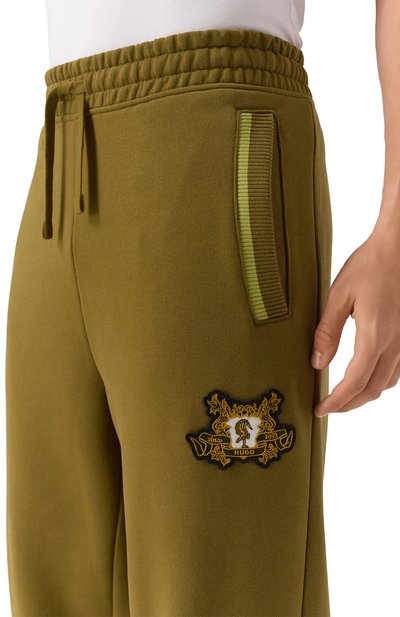 Хлопковые джоггеры HUGO, арт. 50544516, фото 5