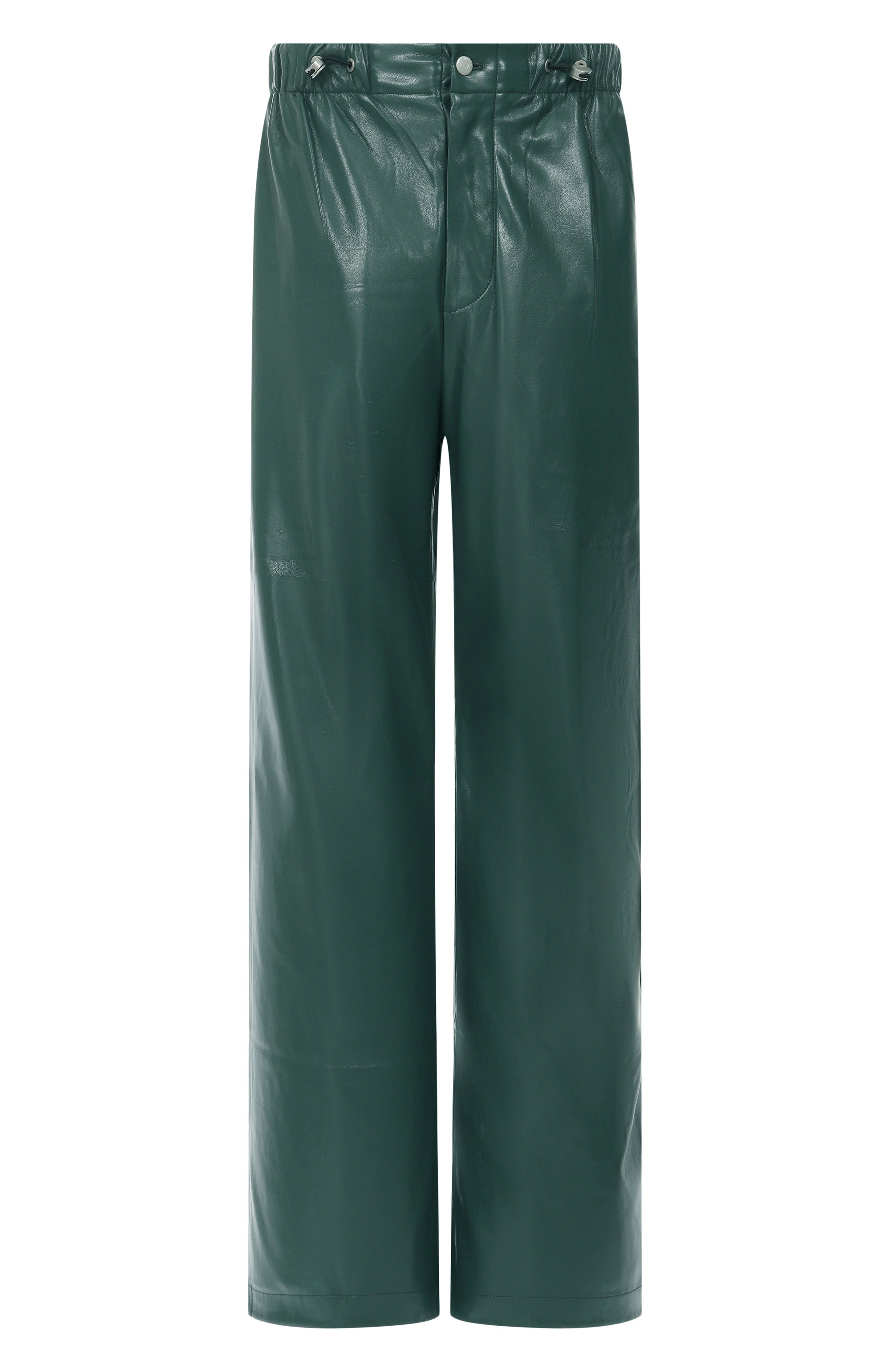 Брюки из экокожи NANUSHKA зеленого цвета по цене 69950 руб., арт. NM25RSPA03067, фото 1 Брюки из экокожи NANUSHKA, арт. NM25RSPA03067, фото 1