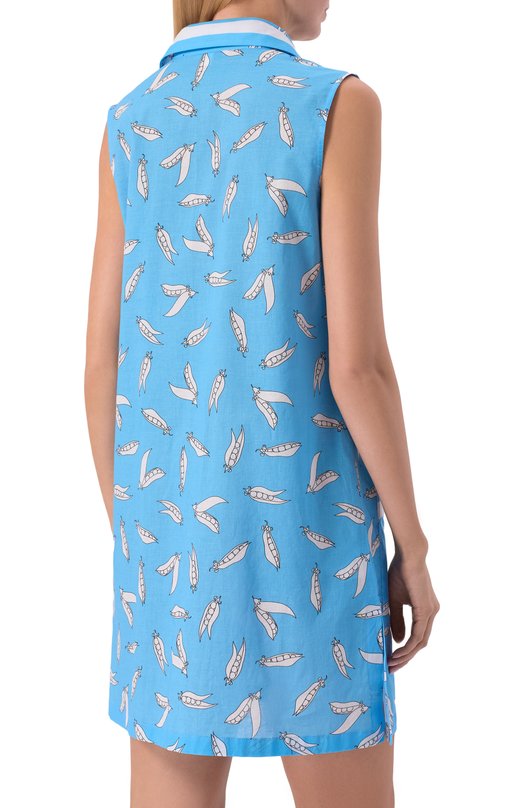 Хлопковое платье YANINA T-3133C Голубой  T-3133C Фото 3