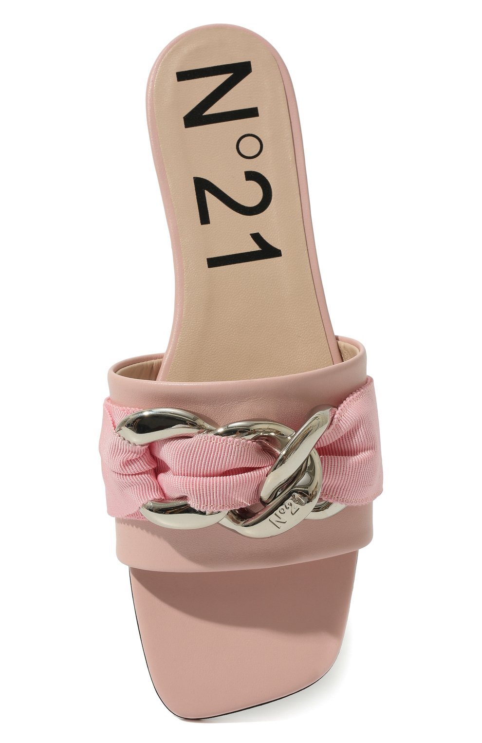 Кожаные шлепанцы N21, арт. 22ECPXNV13050/FLAT, фото 6