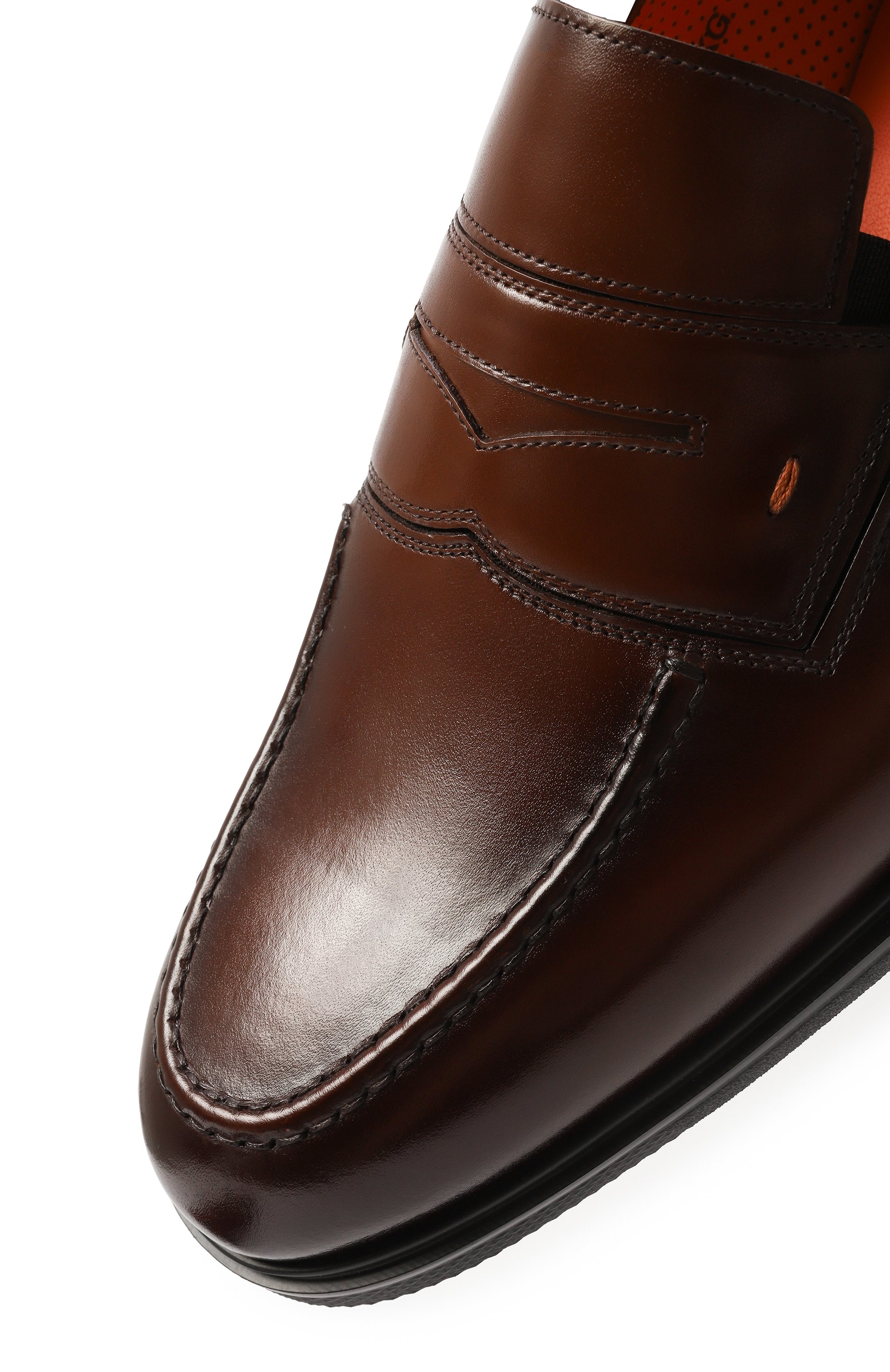 Кожаные пенни-лоферы easy SANTONI, арт. MGEG18964NEAXNTG, фото 7