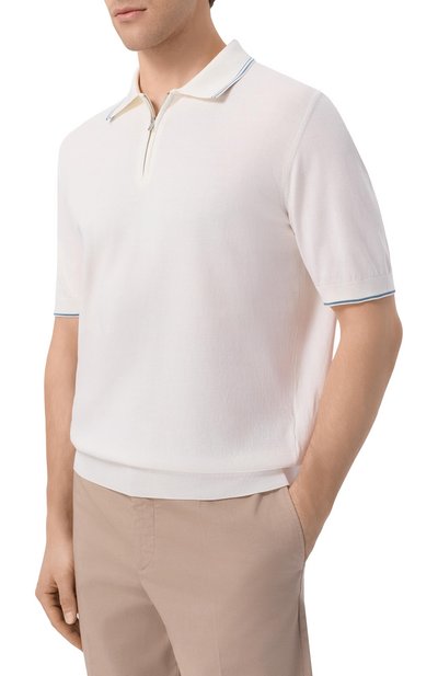 Поло из хлопка и шелка MVST, арт. M26.CSM.K425/C0TT0N/SILK, фото 3