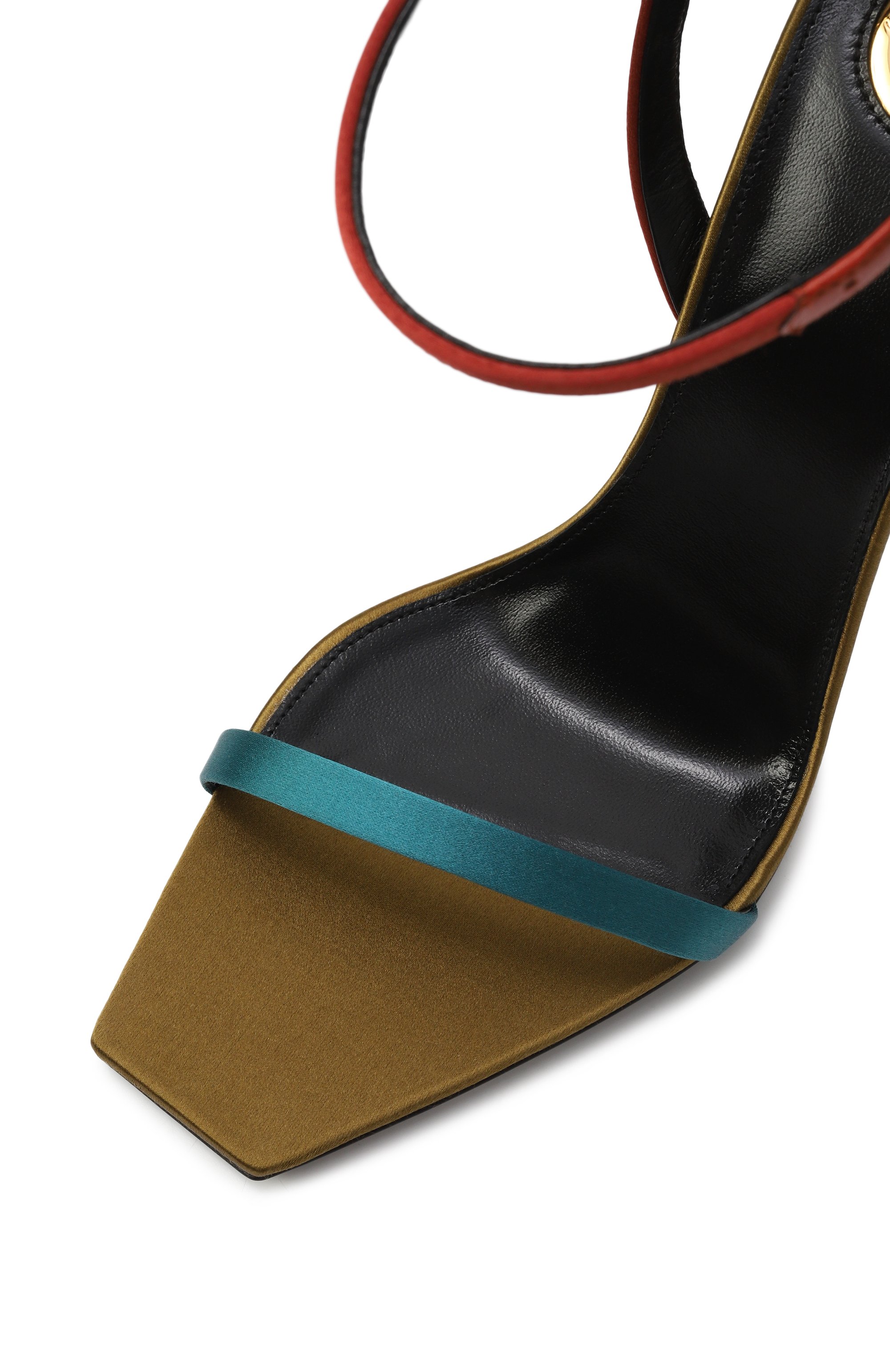 Текстильные босоножки dominique SAINT LAURENT, арт. 818184/9QNAT, фото 7