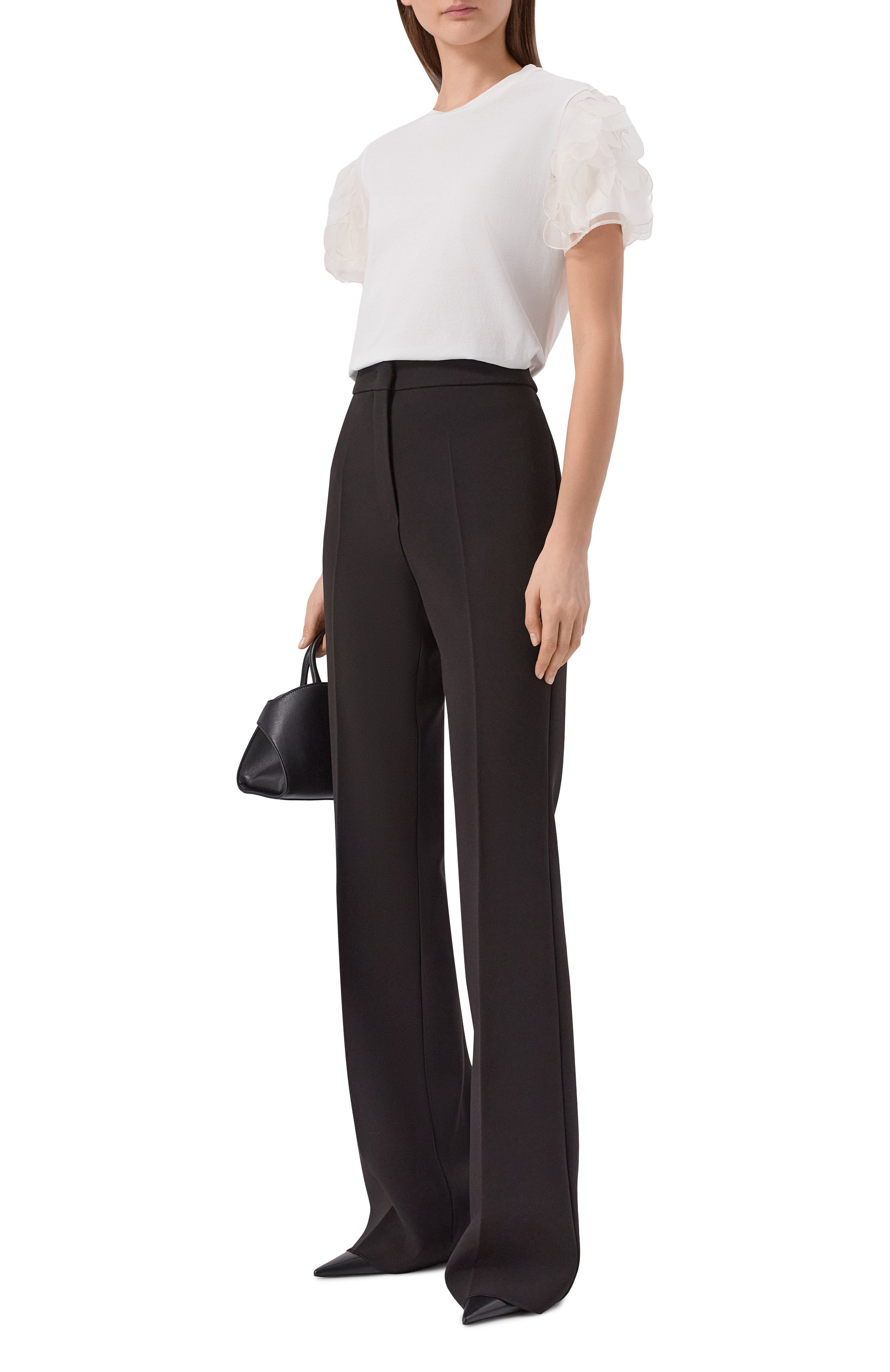 Хлопковый топ MAX MARA STUDIO белого цвета по цене 46050 руб., арт. MSEEDITTI, фото 2 Хлопковый топ MAX MARA STUDIO, арт. MSEEDITTI, фото 2