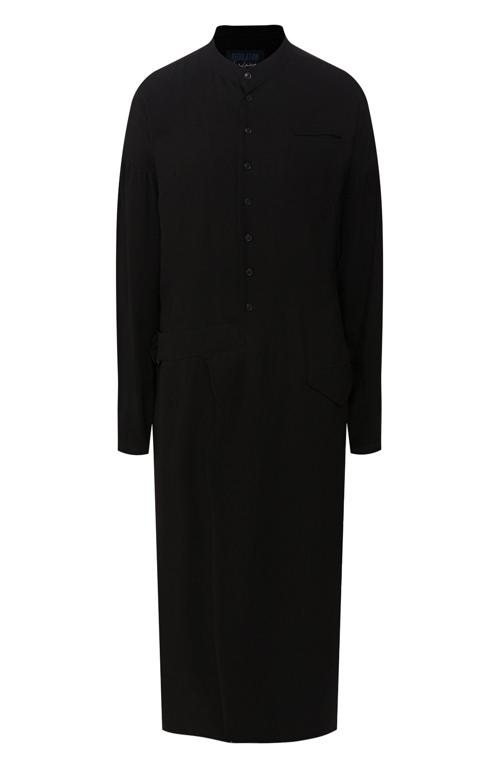 Платье YOHJI YAMAMOTO черного цвета по цене 79800 руб., арт. FJ-D51-200, фото 1 Платье YOHJI YAMAMOTO, арт. FJ-D51-200, фото 1