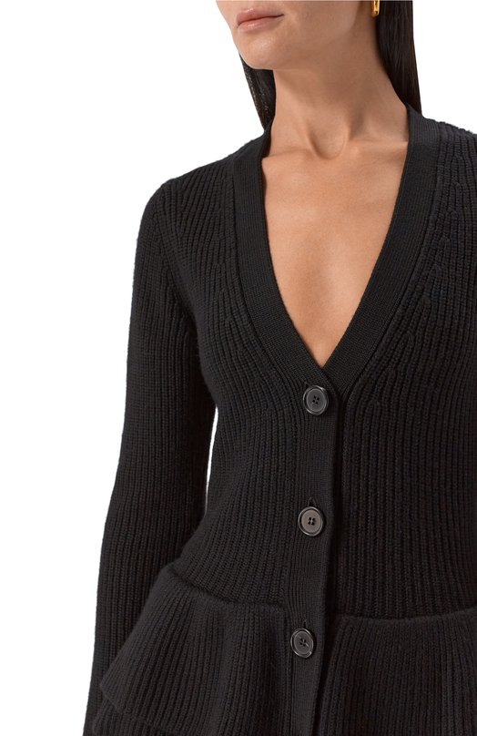 Шерстяной кардиган Nina Ricci 25AMCR008/ML0581 Чёрный  25AMCR008/ML0581 Фото 5