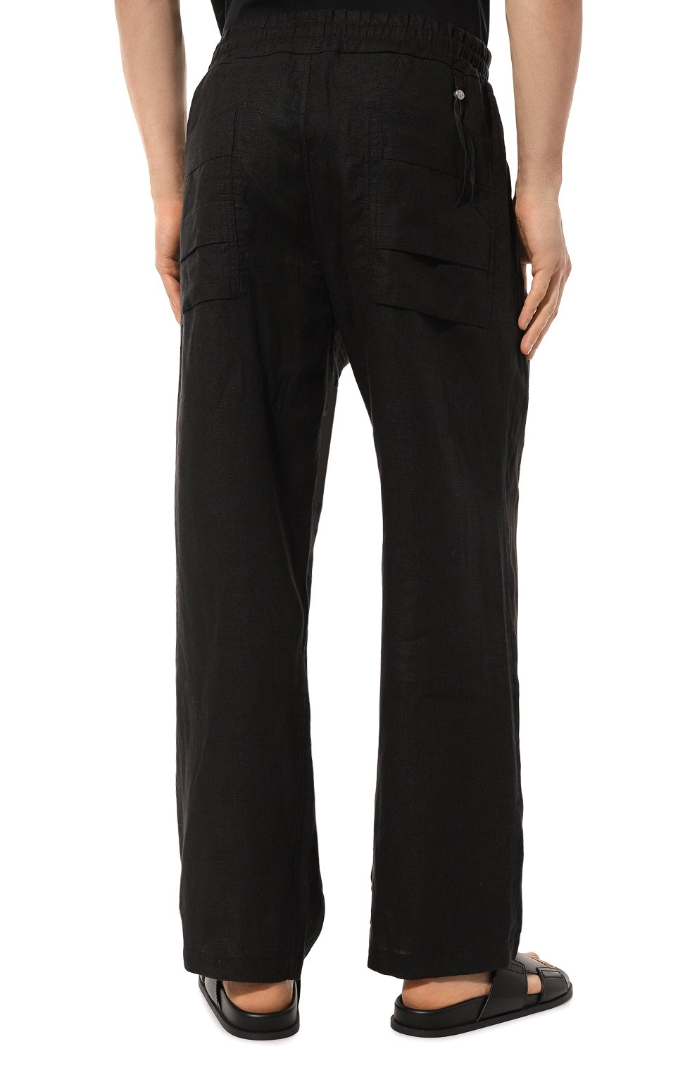 Льняные брюки 139DEC, арт. PN394-BK, фото 4