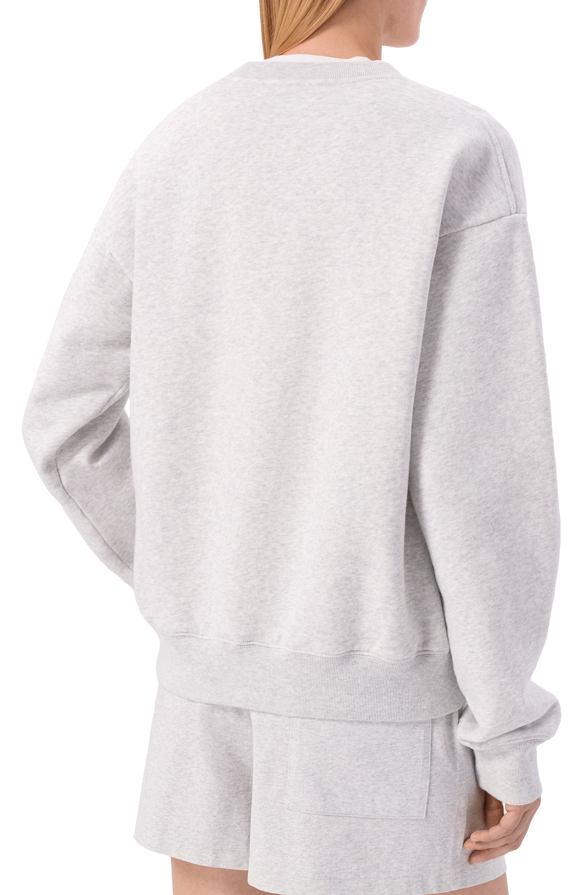 Хлопковый свитшот luxury club SPORTY AND RICH, арт. ST0997842GY03/S&R LUXURY CLUB CREWNECK, фото 4