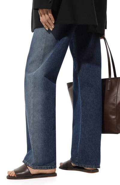 Кожаные шлепанцы BRUNELLO CUCINELLI, арт. MZCWCB1358, фото 3