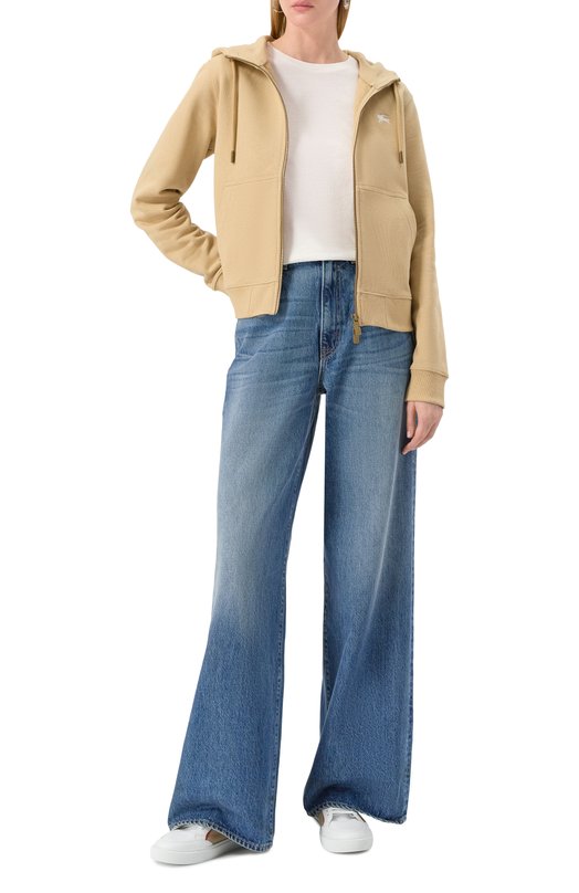 Комбинированные кеды Burberry 8056712 Бежевый  8056712 Фото 3