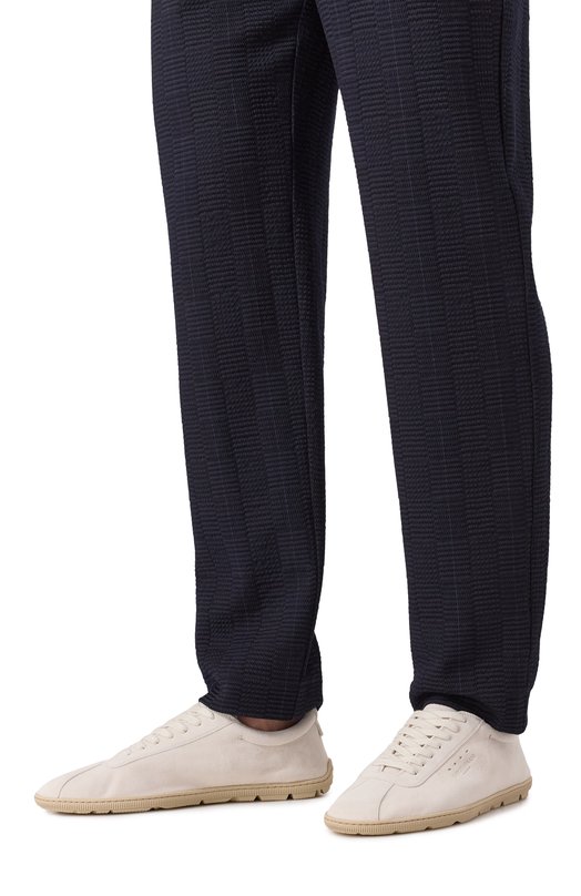 Замшевые кроссовки Giorgio Armani X2X208/XF829 Кремовый  X2X208/XF829 Фото 3