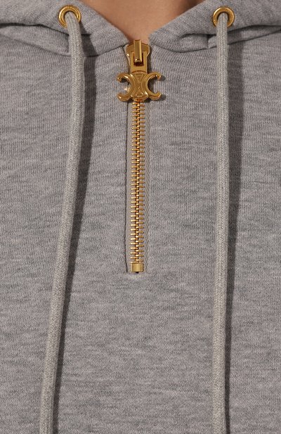 Худи из хлопка и кашемира CELINE, арт. 2Y14D/450I, фото 5