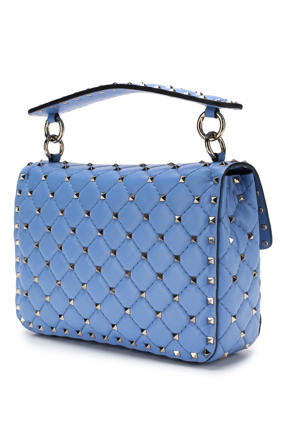 Сумка rockstud spike medium VALENTINO голубого цвета по цене 372000 руб., арт. RW2B0122/NAP, фото 3 Сумка rockstud spike medium VALENTINO, арт. RW2B0122/NAP, фото 3