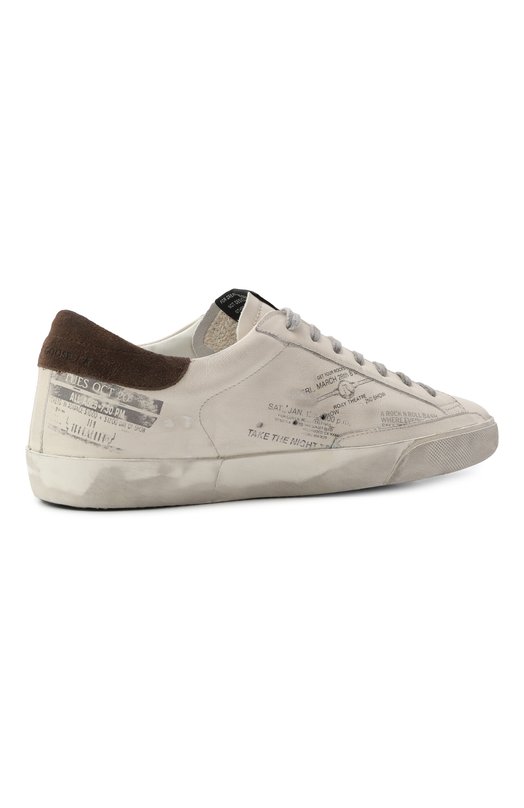 Кожаные кеды Super Star Golden Goose Deluxe Brand GMF00101.F006867 Белый  GMF00101.F006867 Фото 5