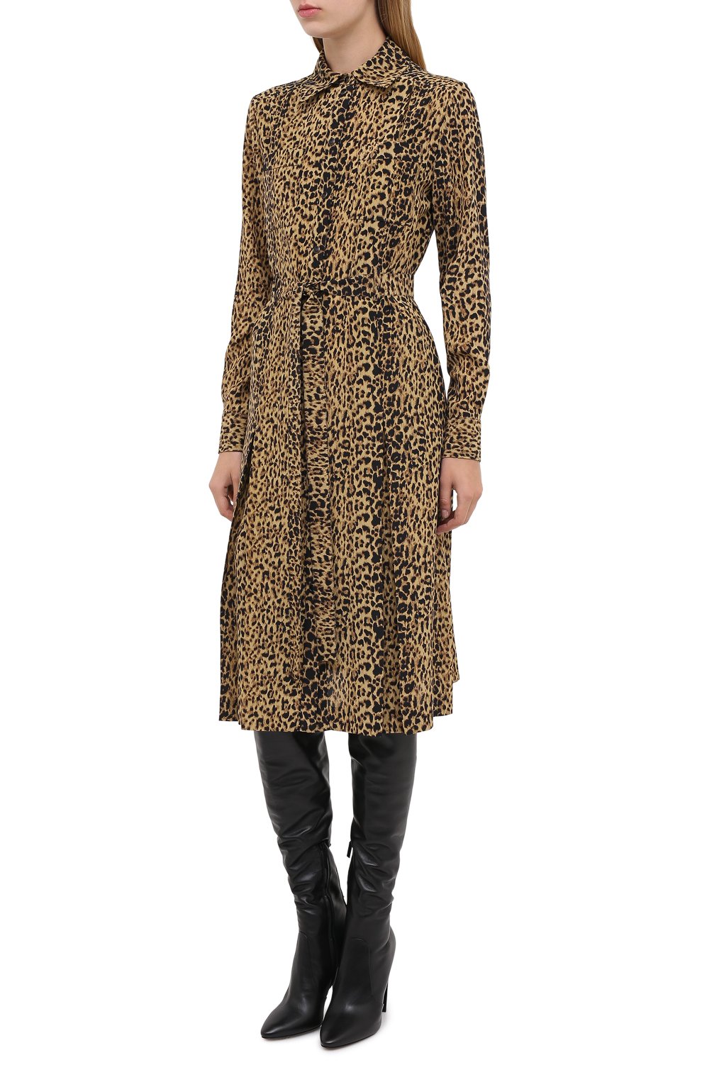 Шелковое платье SAINT LAURENT, арт. 627153/Y5B48, фото 3