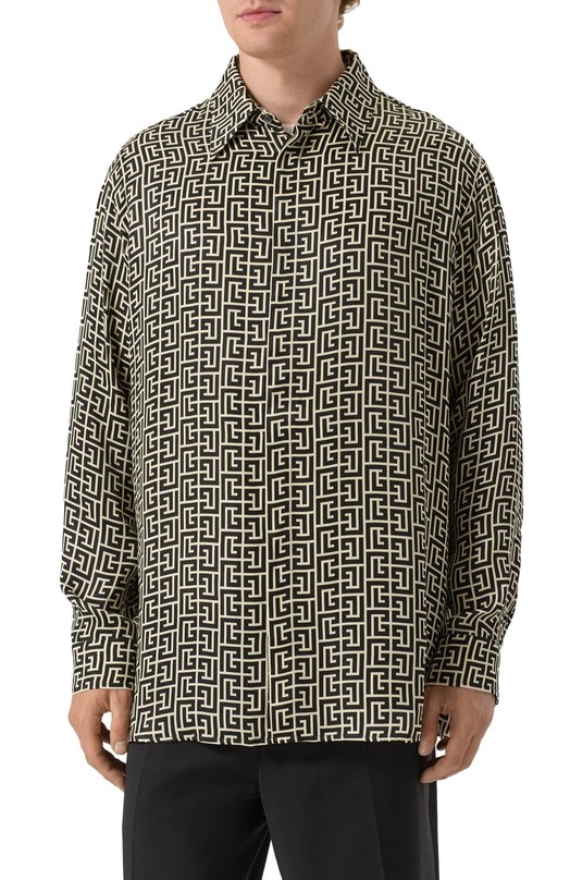 Рубашка Balmain FH1HS485/VI36 Чёрно-белый  FH1HS485/VI36 Фото 3