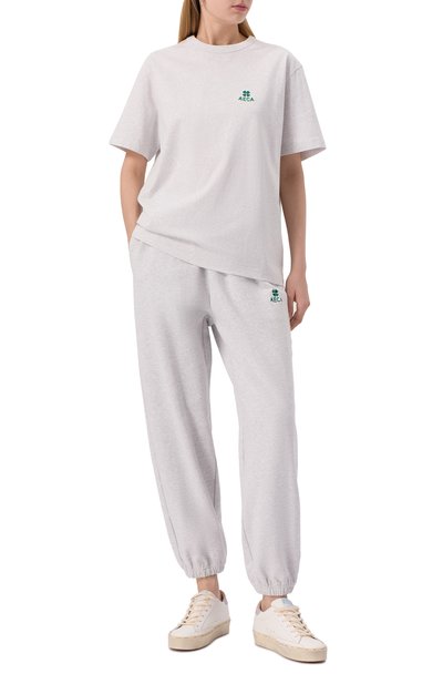 Хлопковая футболка AECA WHITE, арт. AWCMSSBDTTSST010C0.LIGHT GREY (S), фото 2