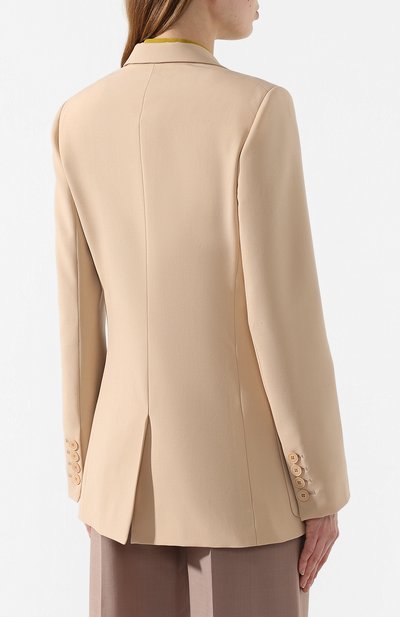 Шерстяной жакет STELLA MCCARTNEY бежевого цвета по цене 127500 руб., арт. 601103/S0A41, фото 4 Шерстяной жакет STELLA MCCARTNEY, арт. 601103/S0A41, фото 4