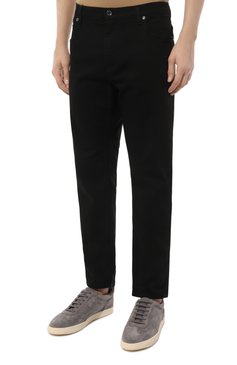 Мужские джинсы DOLCE & GABBANA черного цвета, арт. GYJDAD/G8GW6 | Фото 3 (Длина (брюки, джинсы): Стандартные; Материал внешний: Хлопок, Деним; Драгоценные камни: Проставлено; Материал сплава: Проставлено; Кросс-КТ: Деним; Силуэт М (брюки): Прямые; Стили: Классический)