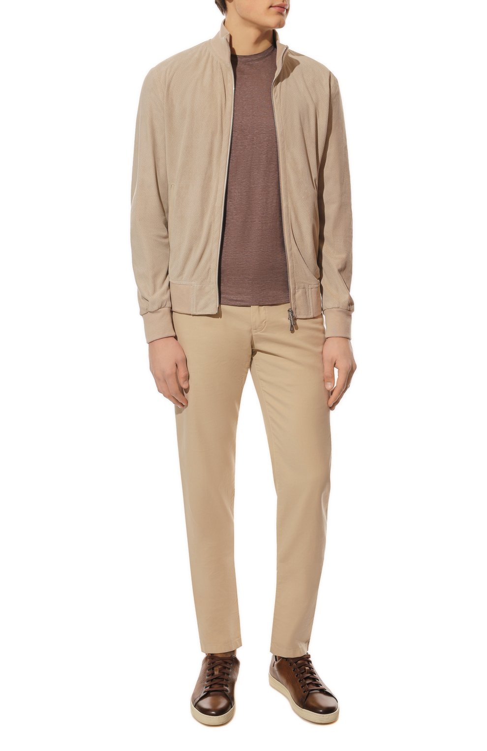 Замшевый бомбер ELEVENTY PLATINUM, арт. E75GBTE11 PEL0E014, фото 2