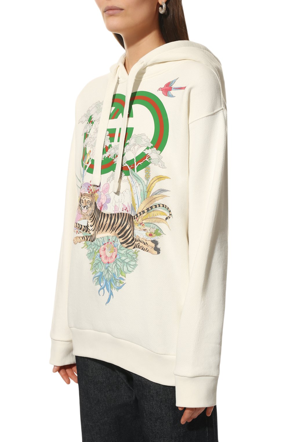 Хлопковое худи GUCCI, арт. 615061/XJD4F, фото 3