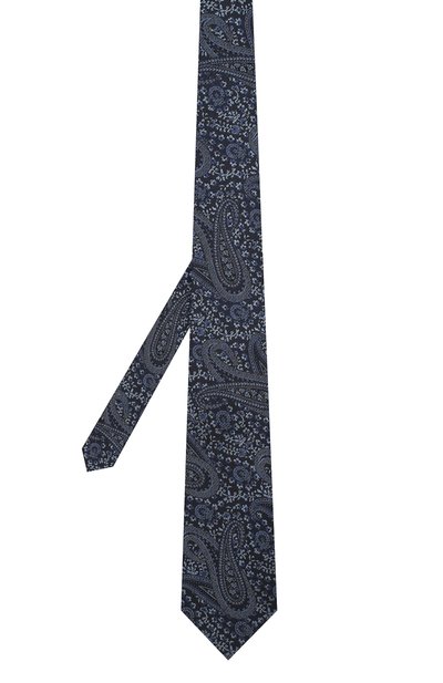 Шелковый галстук ZEGNA синего цвета по цене 23700 руб., арт. Z6E00/1XW, фото 2 Шелковый галстук ZEGNA, арт. Z6E00/1XW, фото 2