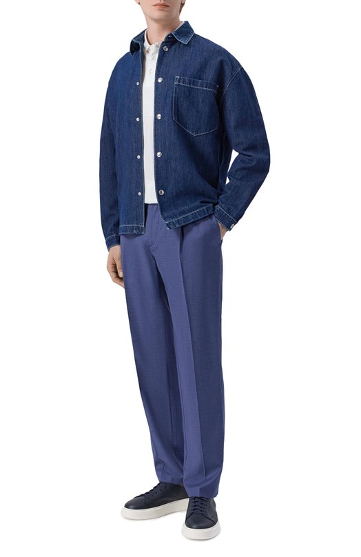 Шерстяные брюки Capobianco 20M808.FU00._001 Синий  20M808.FU00._001 Фото 2