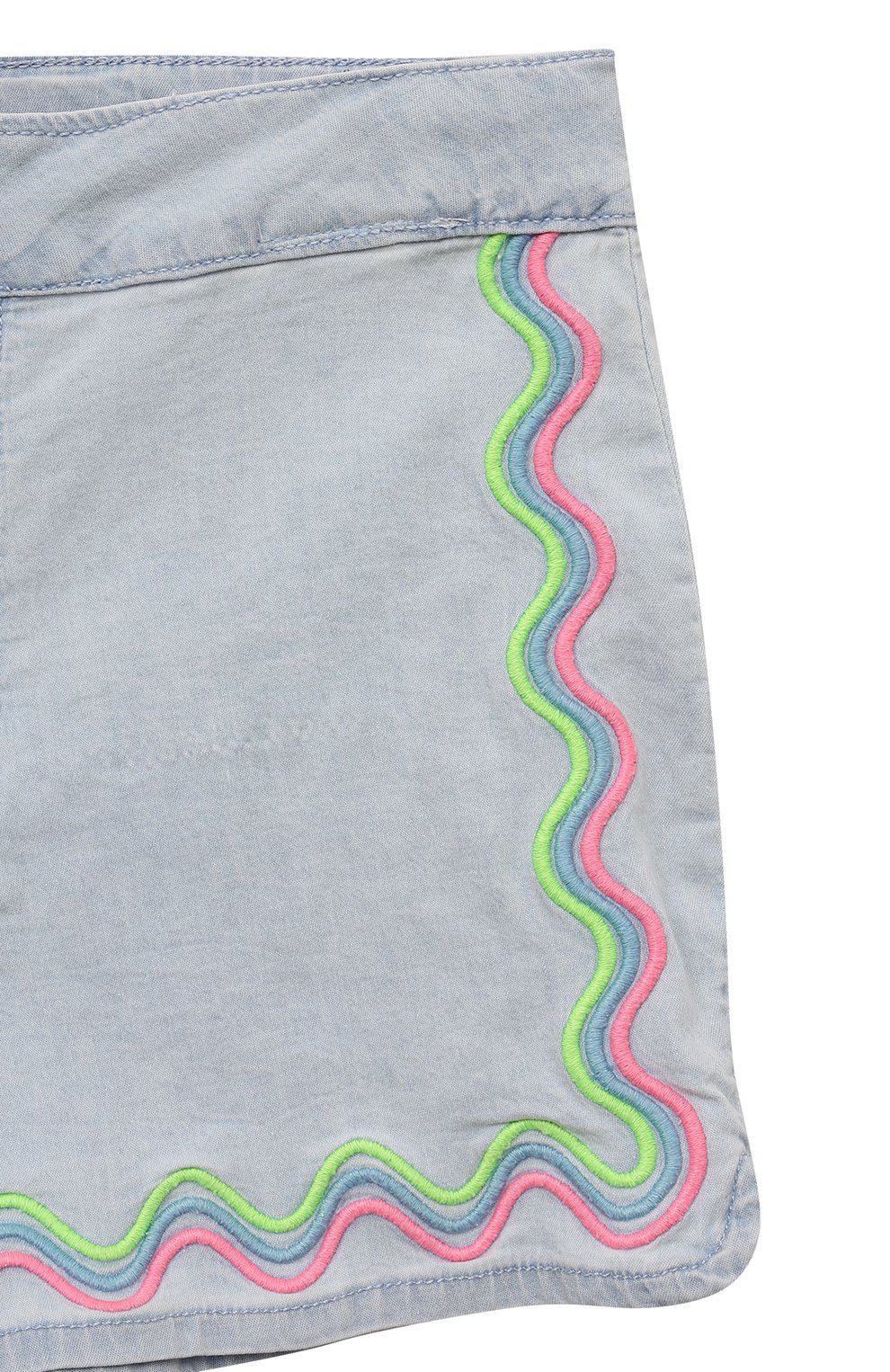 Джинсовые шорты BILLIEBLUSH голубого цвета по цене 6690 руб., арт. U20122, фото 3 Джинсовые шорты BILLIEBLUSH, арт. U20122, фото 3