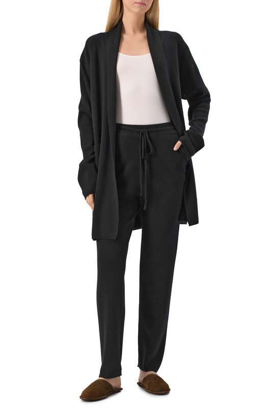 Кашемировые брюки EDOMO T006010FW2324 Чёрный  T006010FW2324 Фото 2
