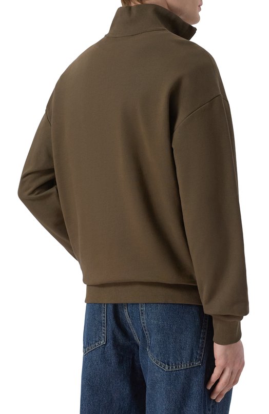 Хлопковый анорак HUGO Blue 50522367 Коричневый  50522367 Фото 4