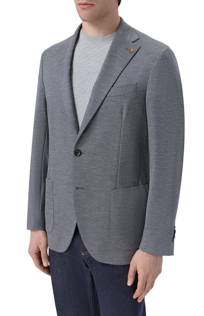 Шерстяной пиджак SARTORIA LATORRE серого цвета по цене 106000 руб., арт. JD74/JJ976, фото 3 Шерстяной пиджак SARTORIA LATORRE, арт. JD74/JJ976, фото 3