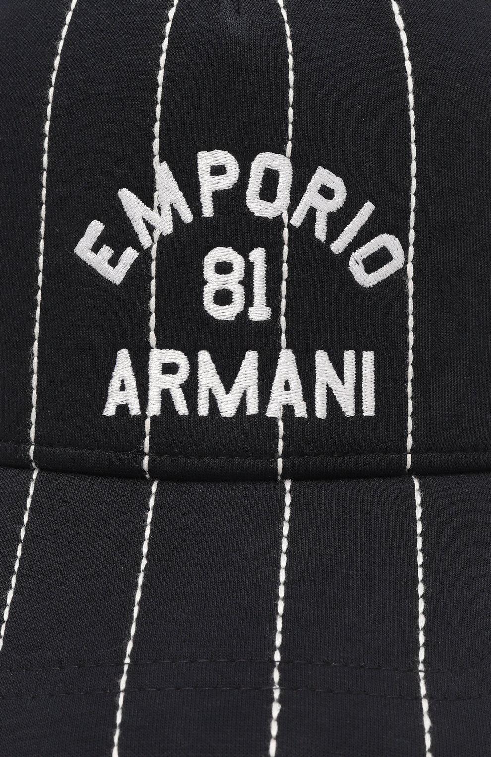 Хлопковая бейсболка EMPORIO ARMANI темно-синего цвета по цене 12900 руб., арт. 404671/3R592, фото 3 Хлопковая бейсболка EMPORIO ARMANI, арт. 404671/3R592, фото 3