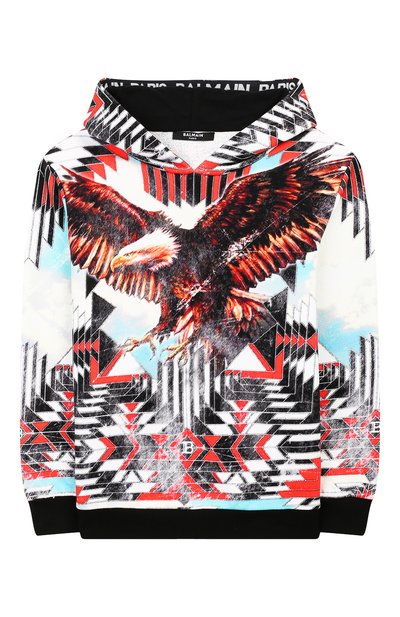 Хлопковое худи BALMAIN, арт. 6M4730/MX120/12-16, фото 1