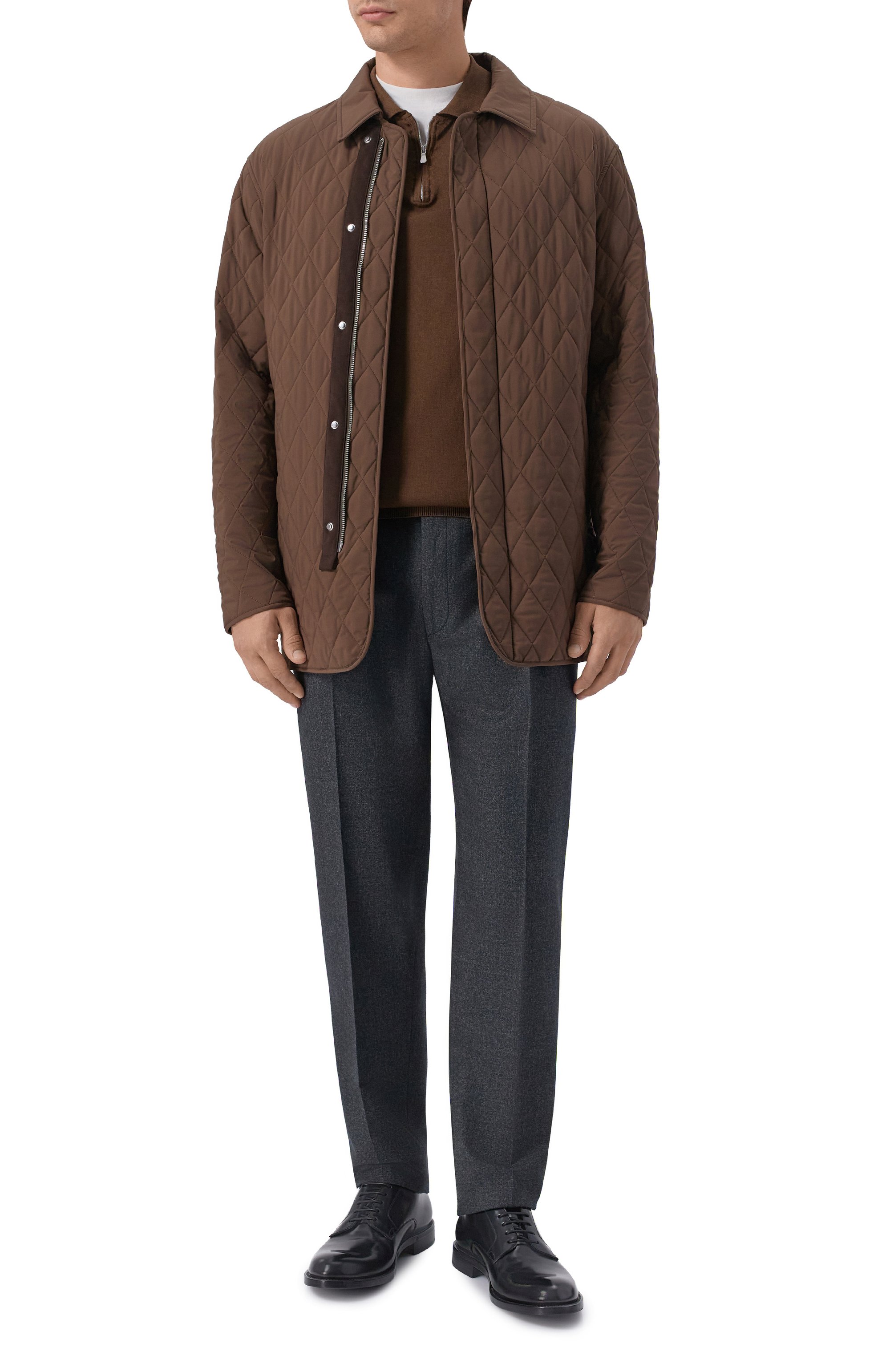 Брюки из шерсти и хлопка CORNELIANI, арт. 284L21/2A18216, фото 2